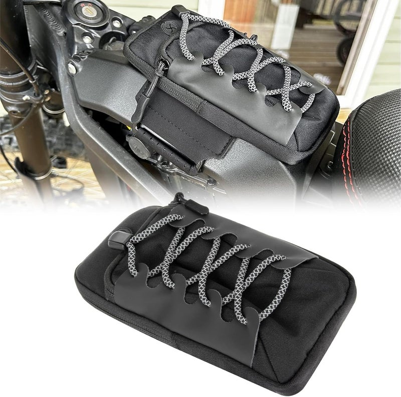 psler Dirt Bike Battery Cover Storage Bag, Pouch Bag Dirt Bike Frame Bag Fits for Sur Ron Light Bee X S Segway X160 X260 Eride Pro SS (Black) - Image 1
